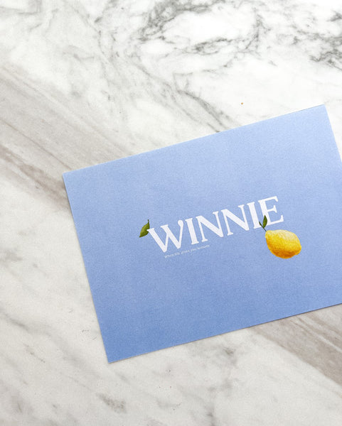 Custom Name Limone Print