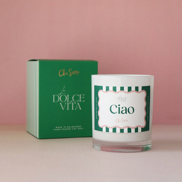 Ciao natural soy wax candle